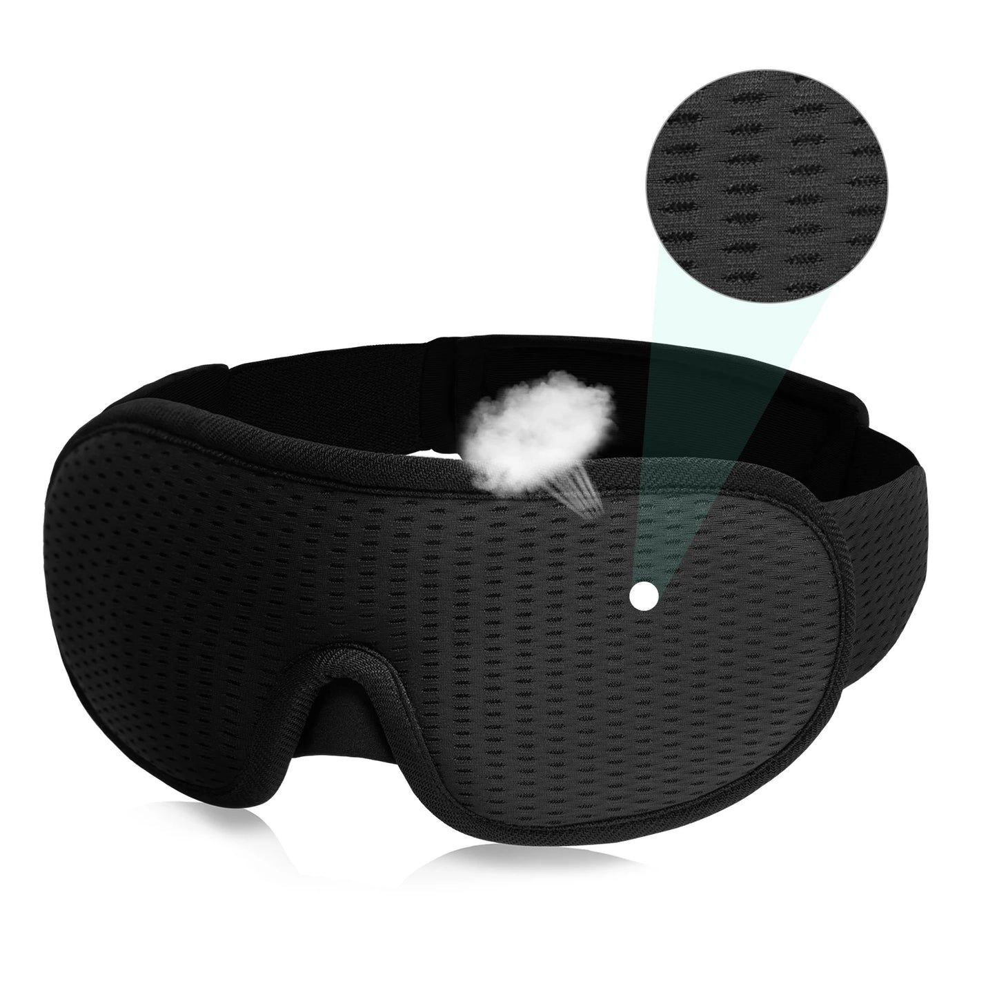 3D Sleeping Mask, Blocks Out Light, Soft Padded