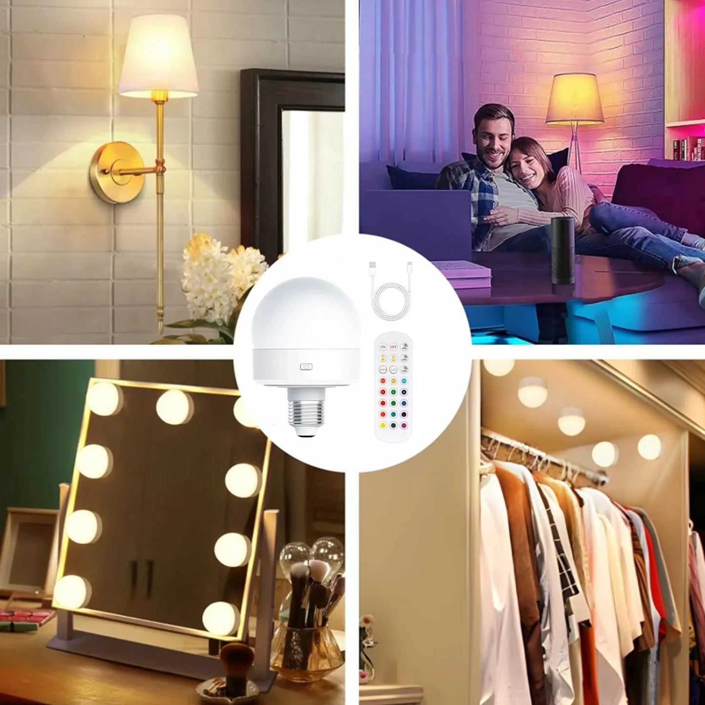 LED Rechargeable Light Bulbs
