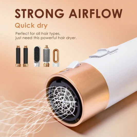 5 in 1 Professional Hair Dryer / Curling Iron Hair Styling Tool