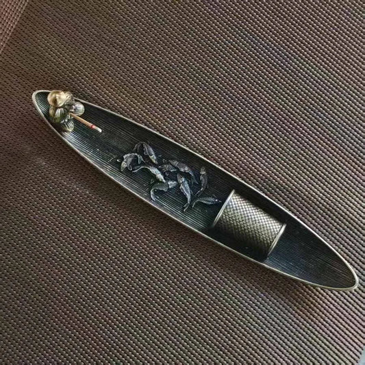 Minimalist Metal Incense Stick Holder — Elegant Home Decor Aromatherapy Base