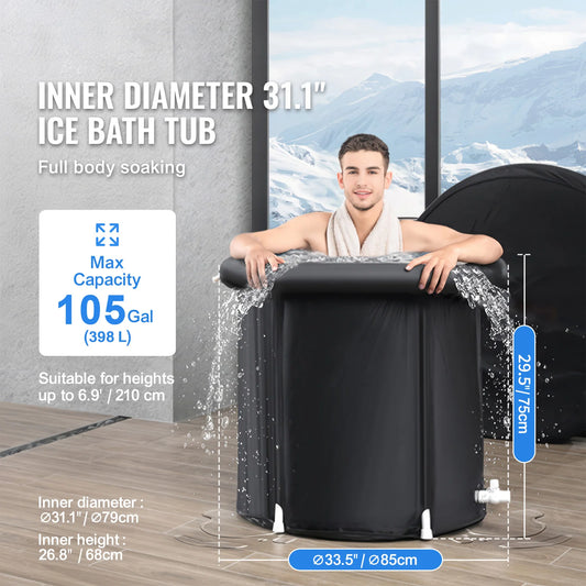 Inflatable Ice Bath Tub — Cold Water Therapy for Recovery & Wellness