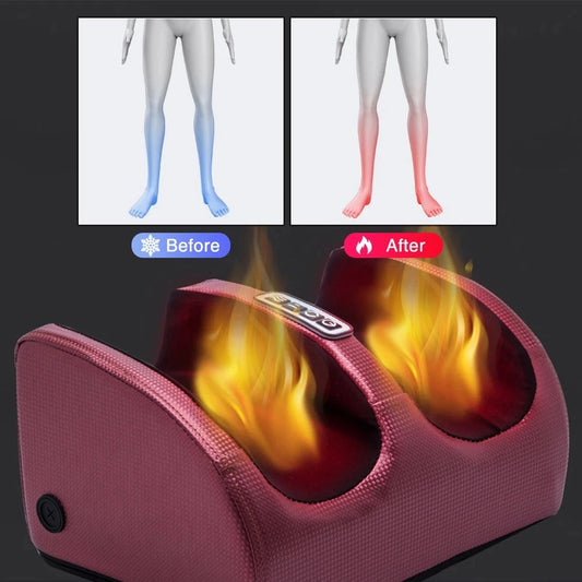Electric Shiatsu Foot & Calf Massager — Deep Tissue Kneading with Heat