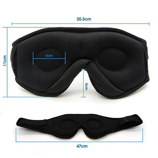 Bluetooth Sleep Mask with HD Speakers — Music & Total Blackout in One