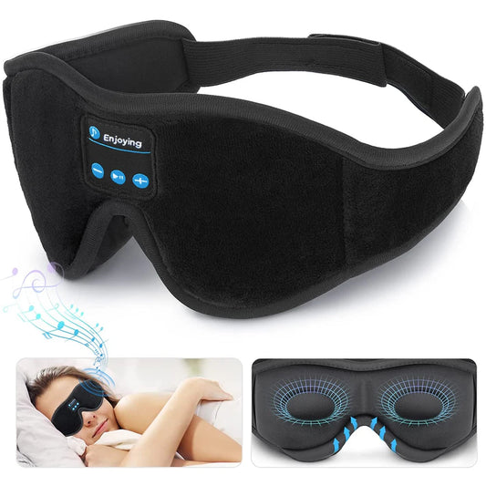 Bluetooth Sleep Mask with HD Speakers — Music & Total Blackout in One