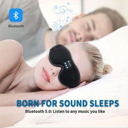 Bluetooth 3D Eye Mask for Music Play, Headphones with Built-in HD Speaker