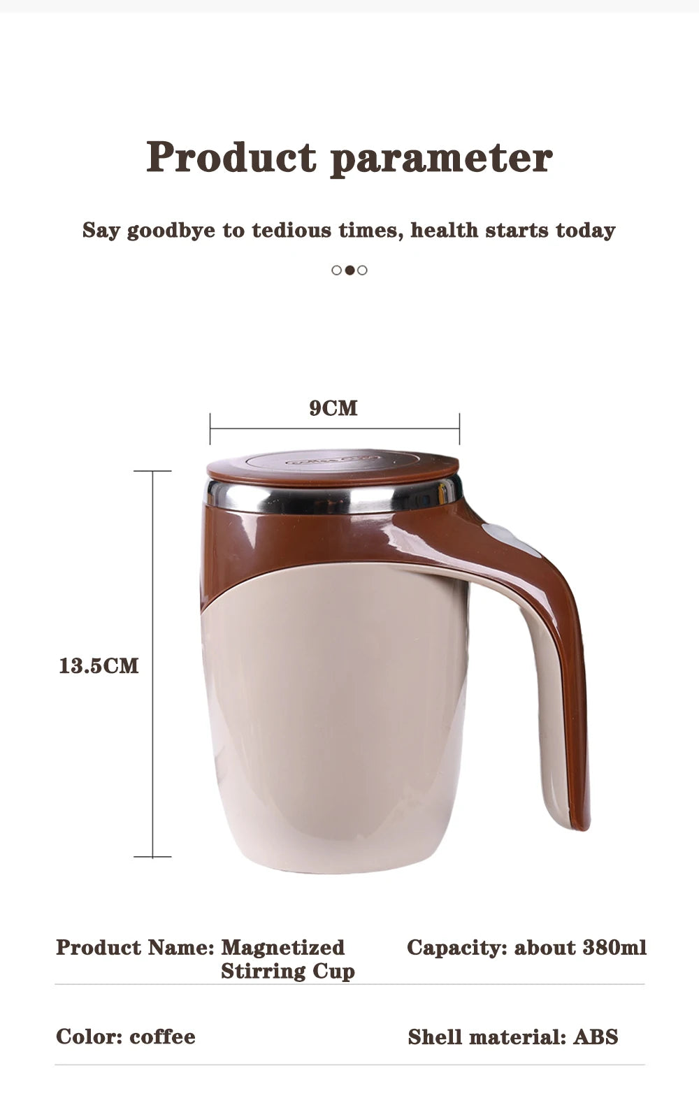 Auto Stirring Cup/ Stainless Steel