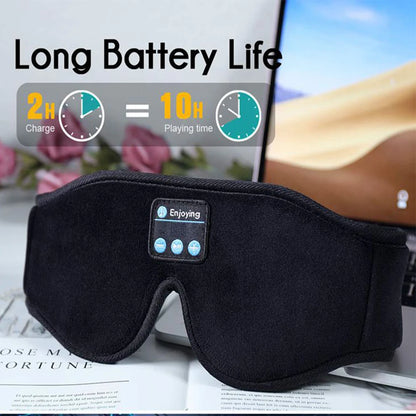Bluetooth 3D Eye Mask for Music Play, Headphones with Built-in HD Speaker