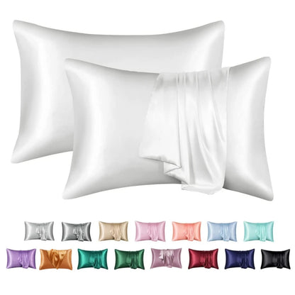 Nordic Silk Decorative Pillow Covers Luxury Comfortable Home Bedding Cases