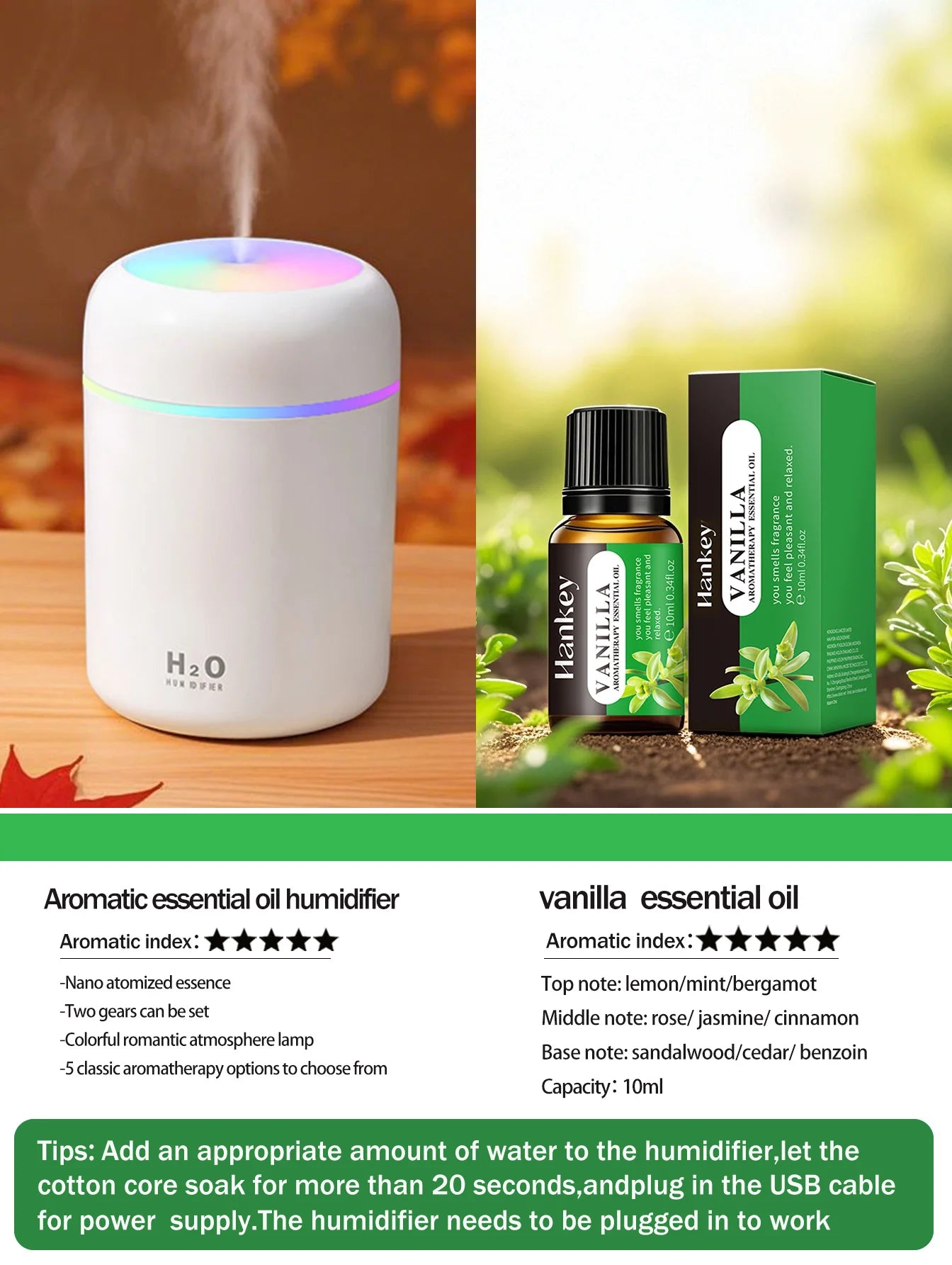 300ml Aromatherapy Diffuser And Humidifier