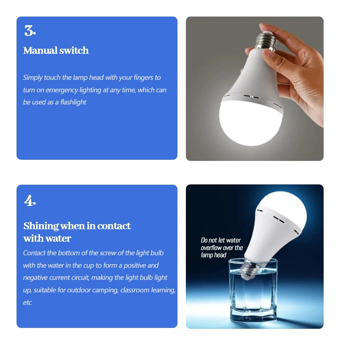 LED Rechargeable Light Bulb