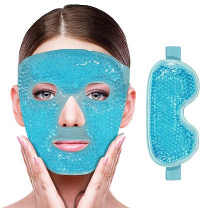 Gel Cooling Ice Face Mask, Hot/ Cold Compress Pack