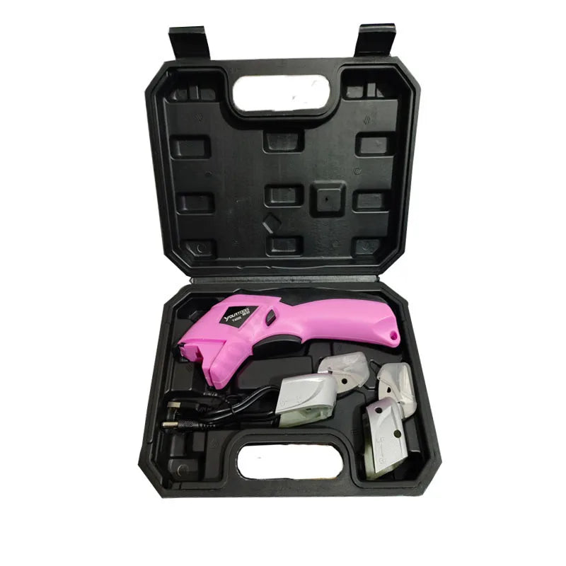 Cordless Electric Scissors Cardboard Cutter Rechargeable Electric Fabric Scissors Cutter With Box For Leather Carboard Carpet