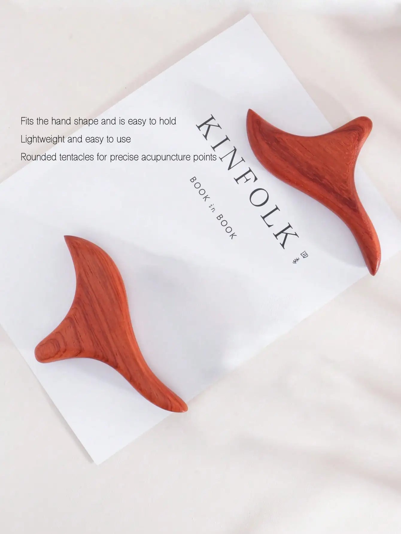 Wood Trigger Point Gua Sha Tool for Lymphatic Drainage & Muscle Relief