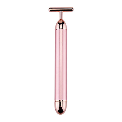 24K Gold Face Lift Vibration Massager — T-Bar Facial Slimming Stick