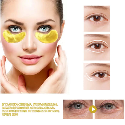 24k Gold Under Eye Patches 60pcs