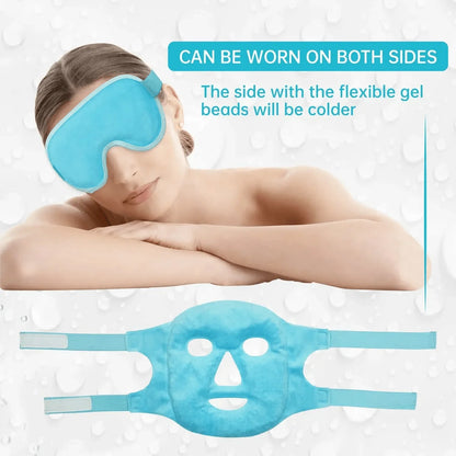 Gel Cooling Ice Face Mask, Hot/ Cold Compress Pack