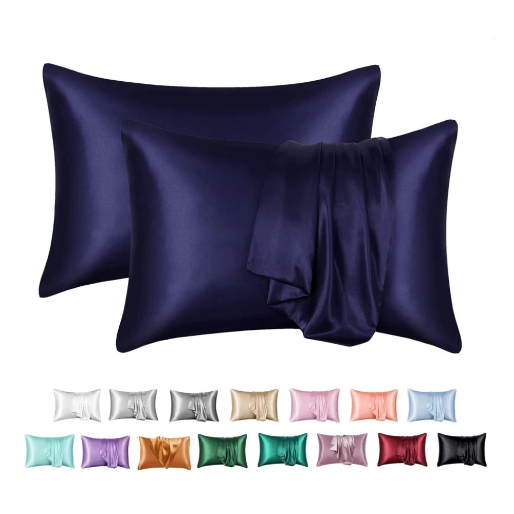 Nordic Silk Decorative Pillow Covers Luxury Comfortable Home Bedding Cases