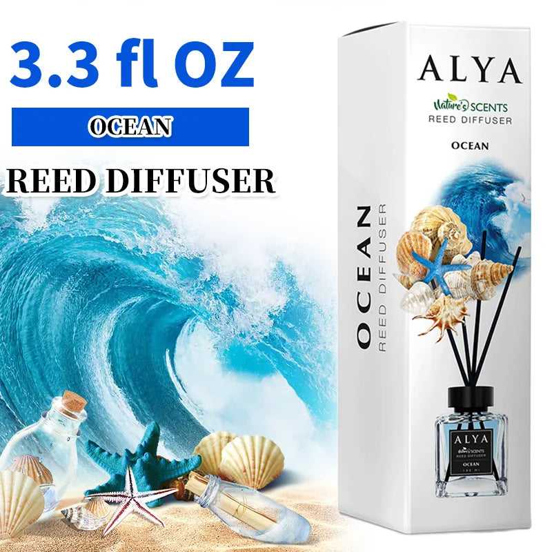 3.3oz Reed Diffuser Set — 14 Scents with Essential Oil & Incense Sticks | Long-Lasting Home Fragrance