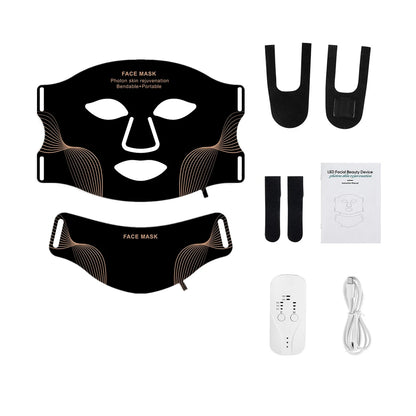LED Photon Red Light Infrared Therapy Facial Mask/ Wireless Use