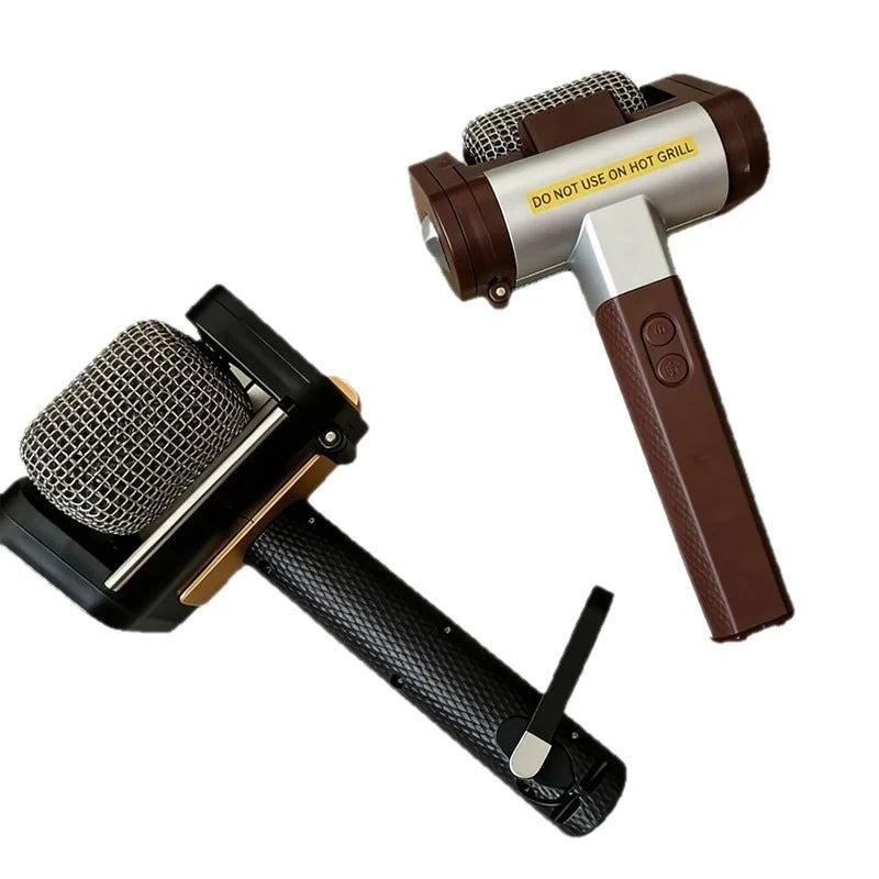 2026 Hot Electric Grill Brush Rechargeable With Led Light 304 Stainless Steel Replaceable Heads  Bbq Grill Cleaner For Barbecue