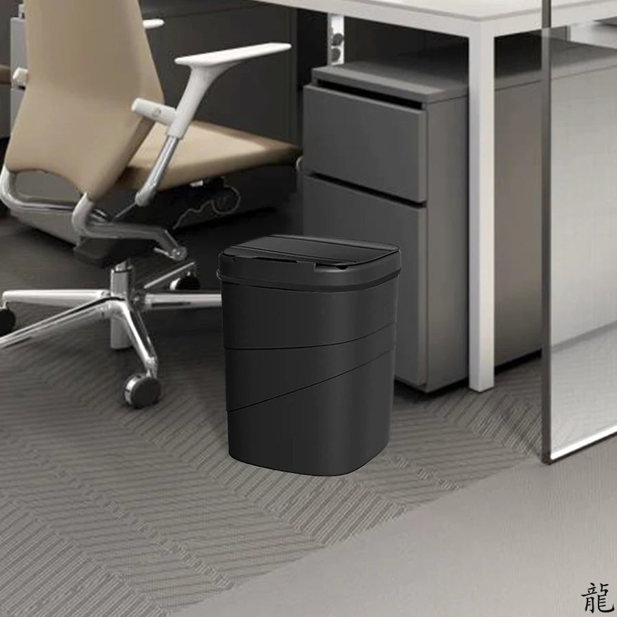 Smart Sensor Touchless Automatic Closing Trash Can Battery Powered for  Bathroom House Office