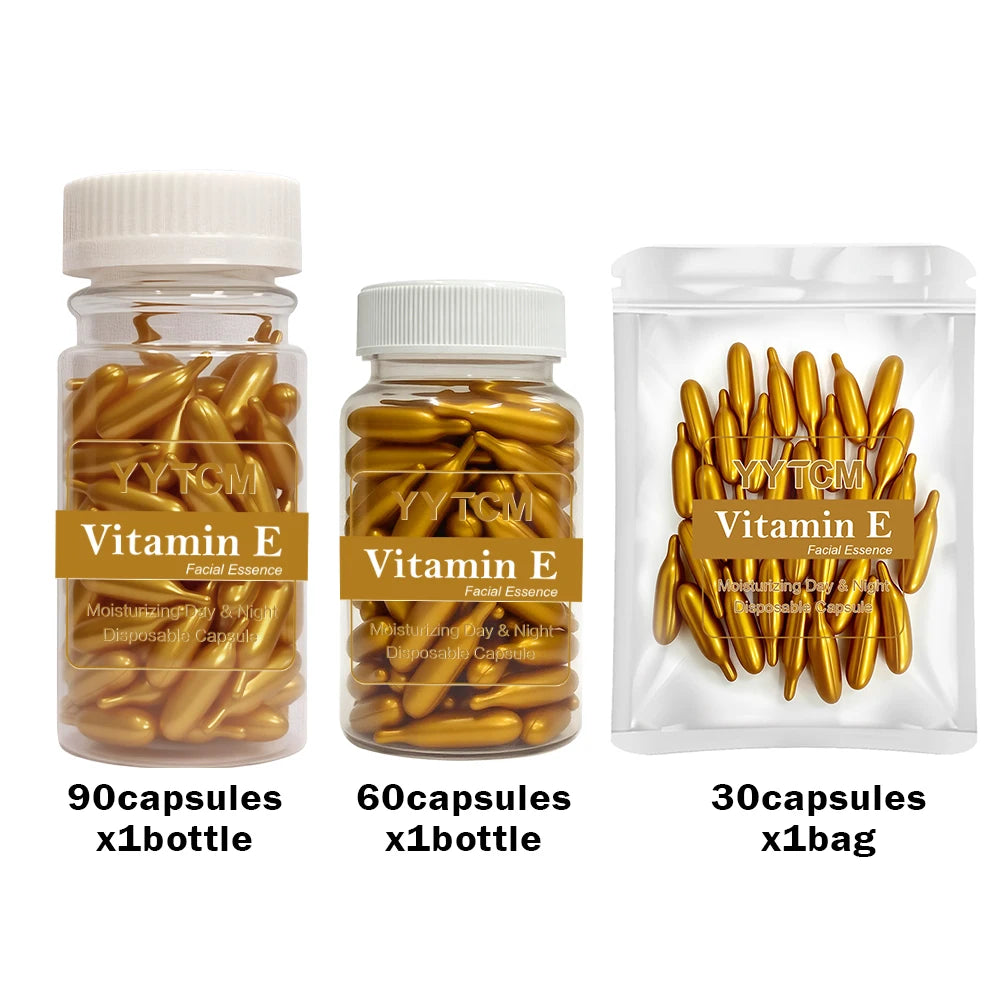 Vitamin E Hydrating Face Serum Capsules — Moisturizing Oil Treatment