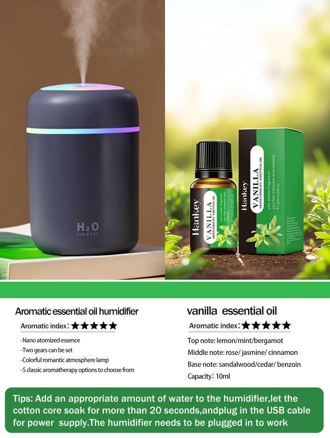 300ml Aromatherapy Diffuser And Humidifier
