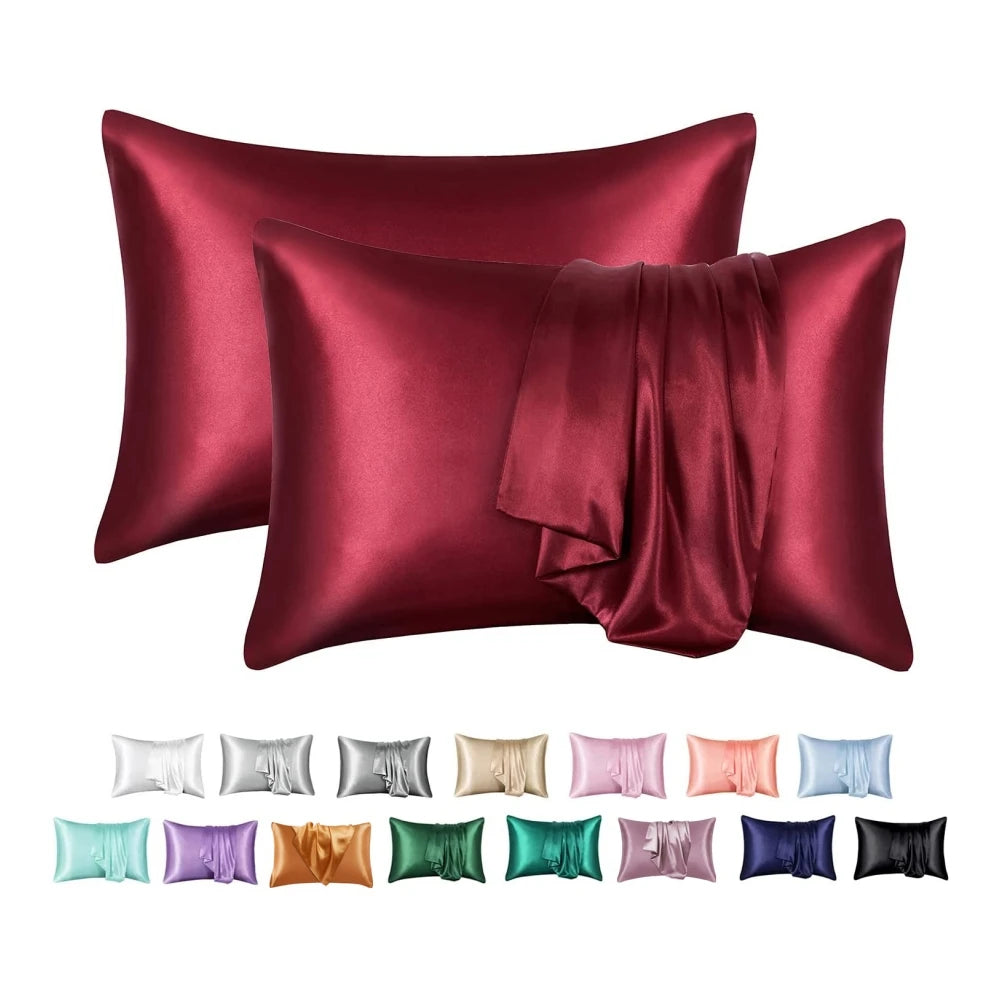Nordic Silk Decorative Pillow Covers Luxury Comfortable Home Bedding Cases