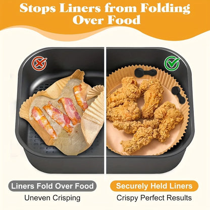 Magnetic Silicone Air Fryer Clips — Non-Stick Parchment Fasteners, Set of 6