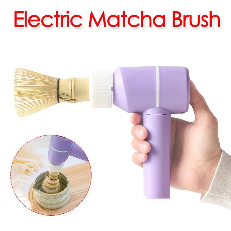 Electric Bamboo Whisk Matcha Brush, 3 Gears, Adjustable Quick Whisk