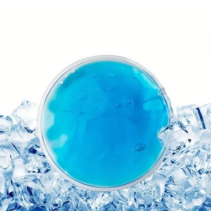 4pcs Reusable Gel Ice Pack Hot Cold Compress, Small Round Ice Packs for Eyes, Perfect for Family & Travel Use