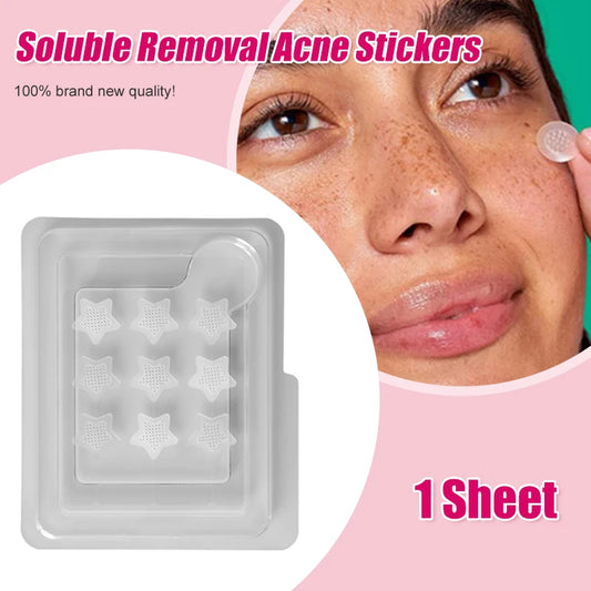 Salicylic Acid Microneedle Acne Patches — Water-Soluble Blemish Treatment Stickers