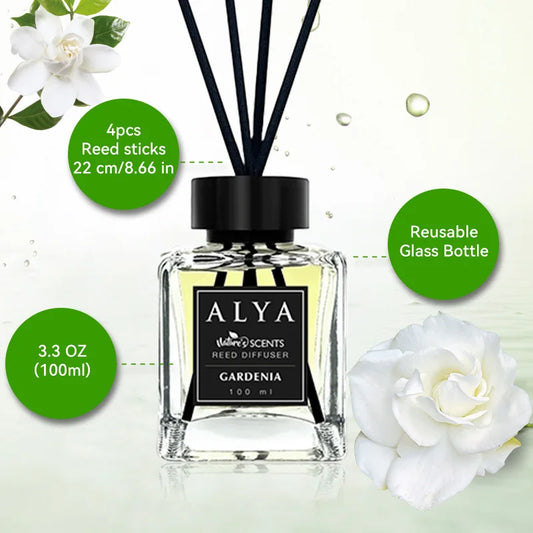 3.3oz Reed Diffuser Set — 14 Scents with Essential Oil & Incense Sticks | Long-Lasting Home Fragrance