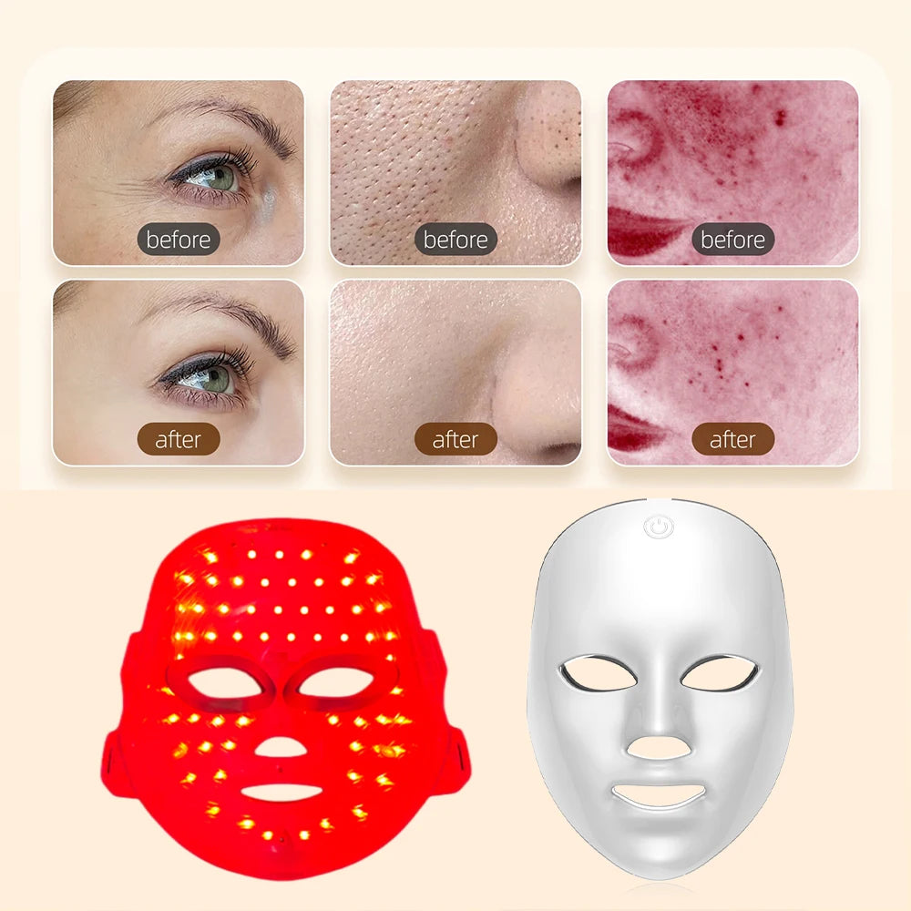 Rechargeable LED Facial Mask/ 7 Colors