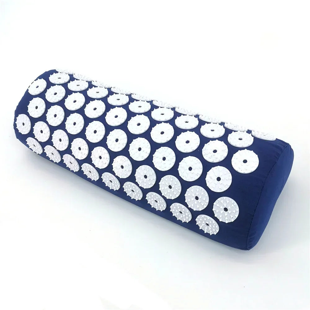 Yoga Acupressure Mat and Pillow Set, Relieves Pain/ Stress in Back and Body
