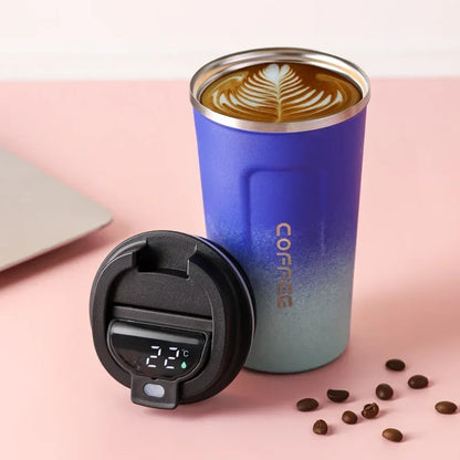 380/510ml Stainless Steel Coffee Cup with Temperature Display
