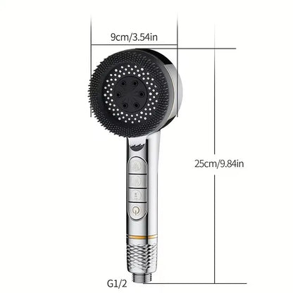 Filtered High-Pressure Shower Head — 4-Speed for Healthier Skin & Hair