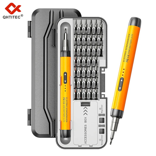 JCD 46-in-1 Electric Precision Screwdriver Kit — Cordless, Brushless, Rechargeable