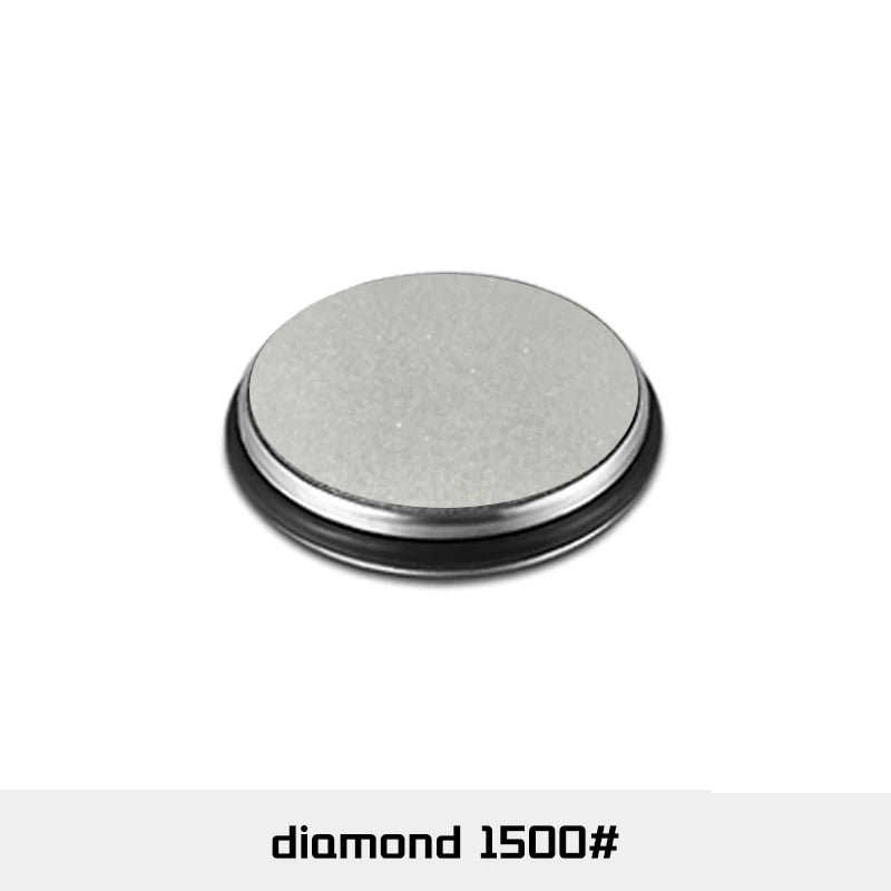 Rolling Knife Sharpener — Double-Sided Diamond Stone with 15°/20° Magnetic Angle Guide