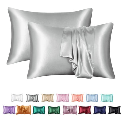 Nordic Silk Decorative Pillow Covers Luxury Comfortable Home Bedding Cases