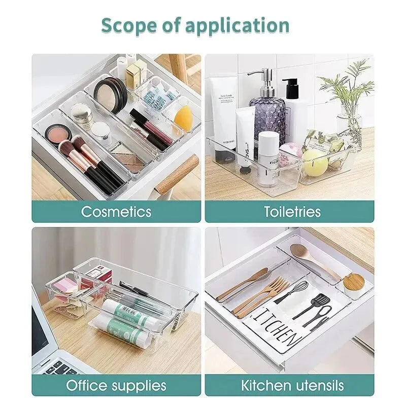 7/14 Pcs Drawer Organizer Set