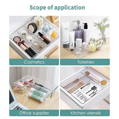 7/14 Pcs Drawer Organizer Set
