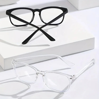 Blue Light Blocking Glasses — Lightweight Square Clear Lens, 3-Pack