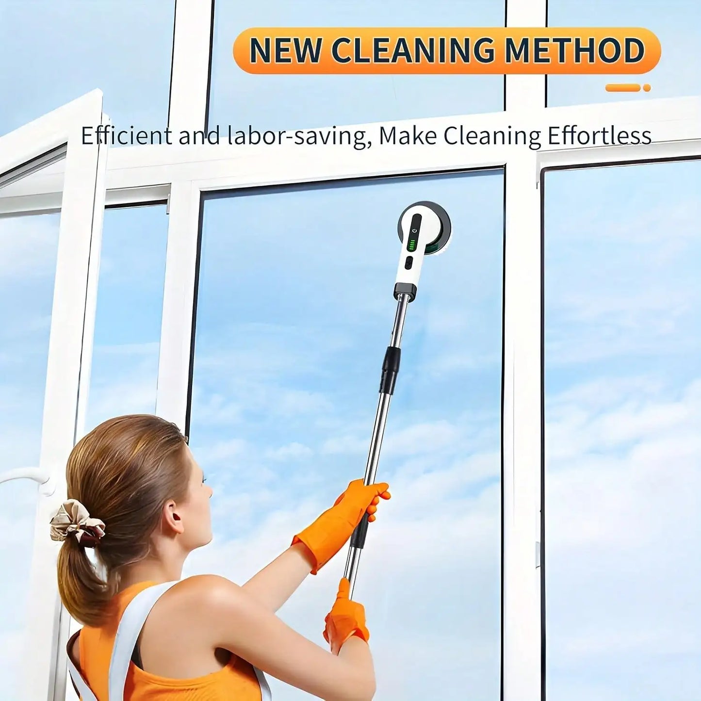 9-in-1 Cordless Electric Spin Scrubber — Waterproof Cleaning Brush for Tile, Tub & Floor