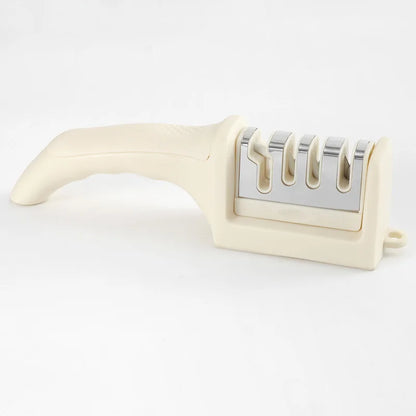 Handheld Knife Sharpener — 3 & 4 Stage Quick Sharpening Tool with Non-Slip Base