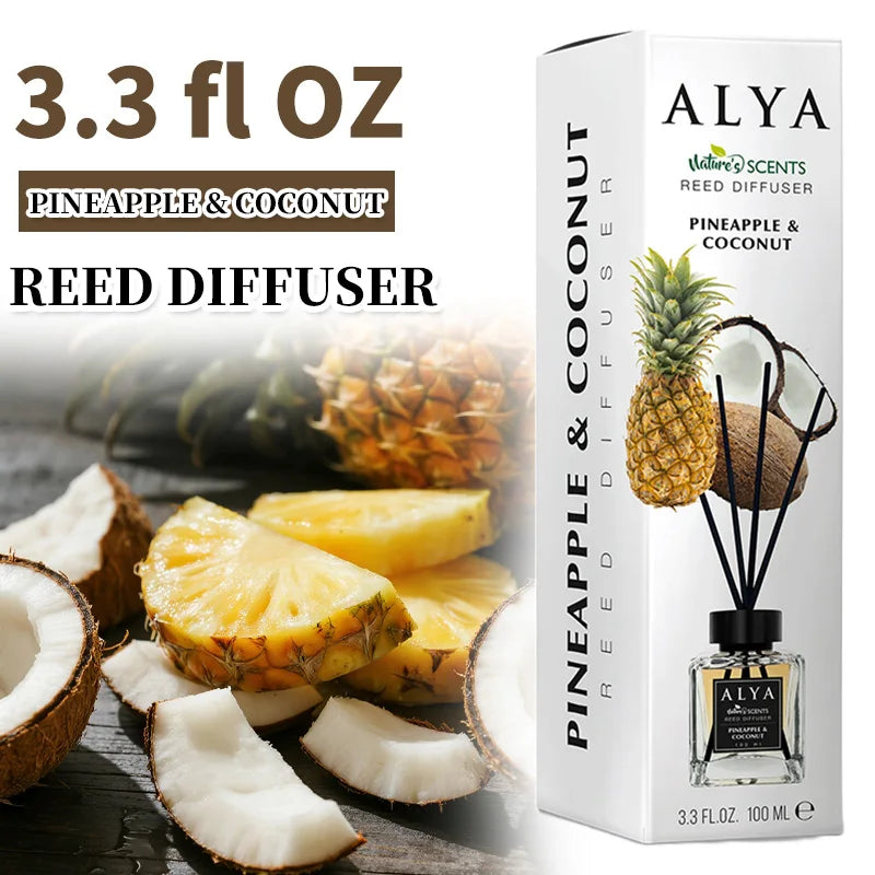3.3oz Reed Diffuser Set — 14 Scents with Essential Oil & Incense Sticks | Long-Lasting Home Fragrance