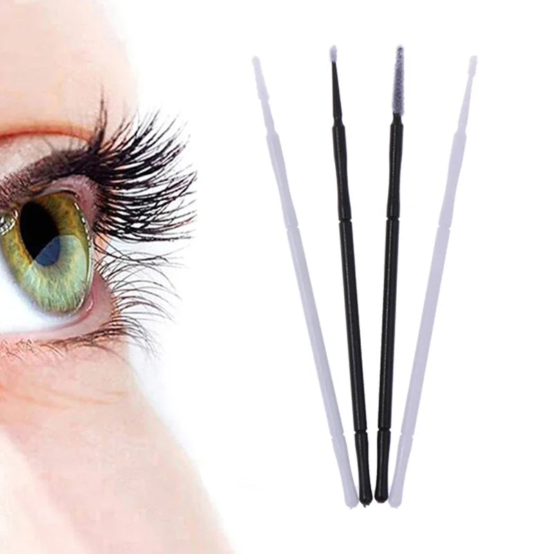 100Pcs Professional Disposable Eyelash Extension Micro Brush