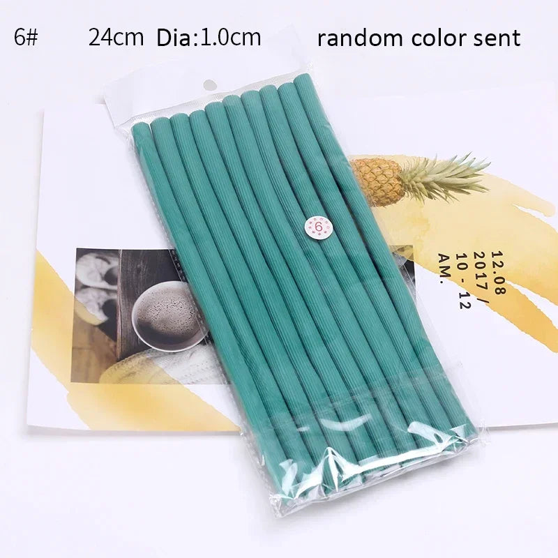 10pcs Flexi Rod Styling Tools/ No Heat