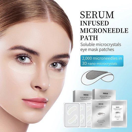 Hyaluronic Acid Microneedle Eye Patches — Anti-Wrinkle & Dark Circle Treatment