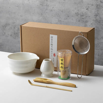 Japanese Style Matcha Tea Set with Bamboo Whisk Scoop, Traditional Indoor Handmade Tea-making Tools 4/5pcs/set